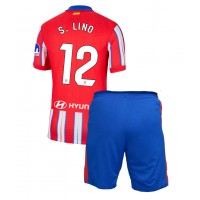 Maglia Calcio Atletico Madrid Samuel Lino #12 Prima Divisa Bambino 2024-25 Manica Corta (+ pantaloncini)